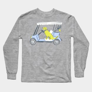 Golf Cart Dog Long Sleeve T-Shirt